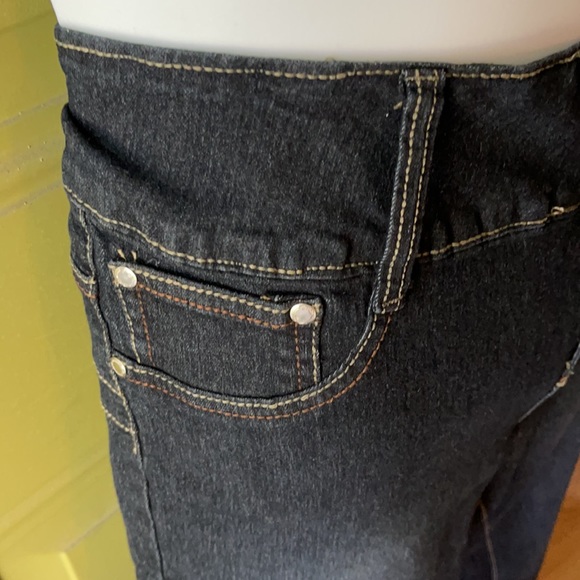 Fashion 20 Love Dark Blue Skinny Jeans. High-Waist Embroidered/Bedazzled Size 16 - Picture 2 of 4